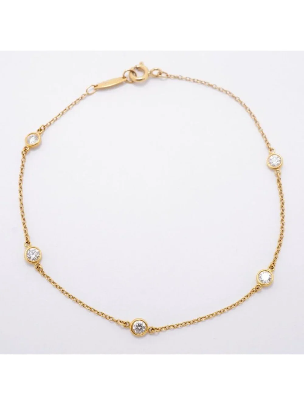 Tiffany & Co Bracelet by the Yard Yellow Gold Diamond